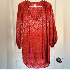 NWT Pink and Orange Bathing Suit Cover Size 2